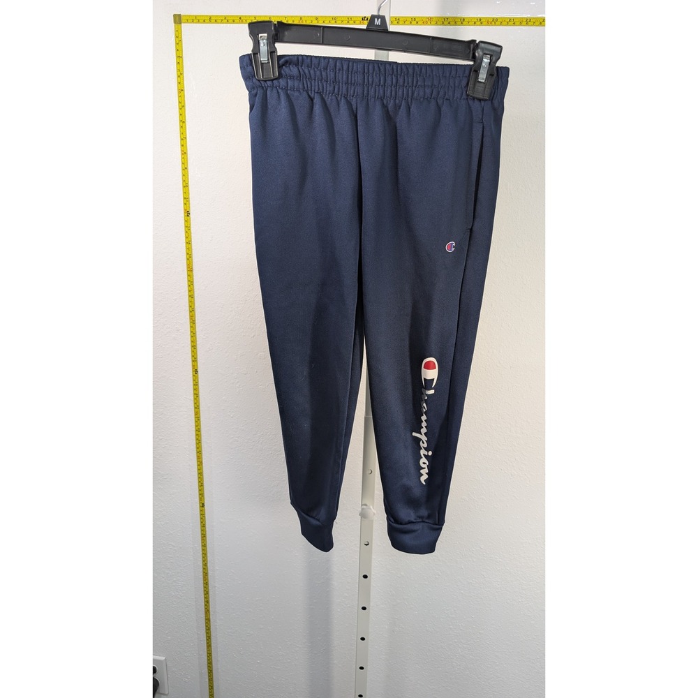 Champion Boys Navy‎ Blue Jogger Sweatpants Size 6/7 Athletic Activewear Logo